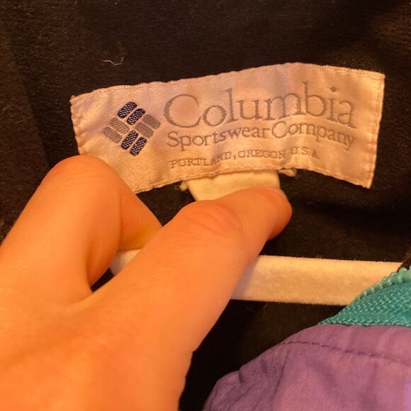 VINTAGE Colorful Snowmobile Winter Columbia Sport Coat Large - Picture 3 of 6